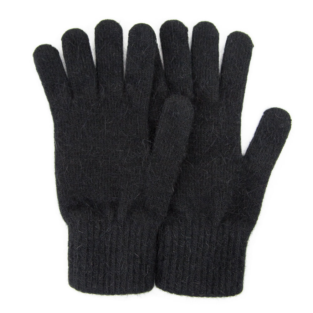 Gloves for women Angora color black