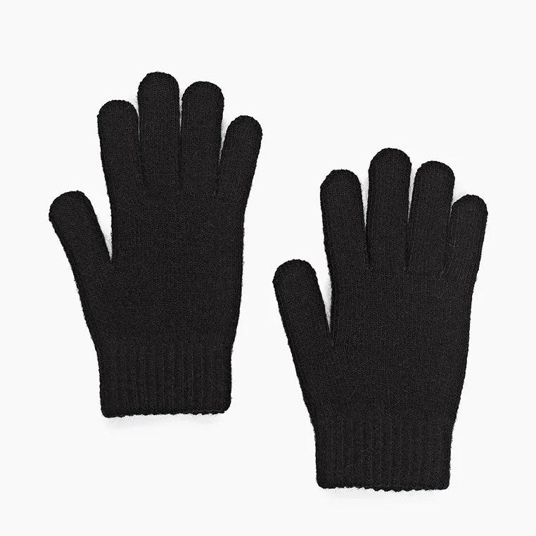 Gloves for women Merino wool color black