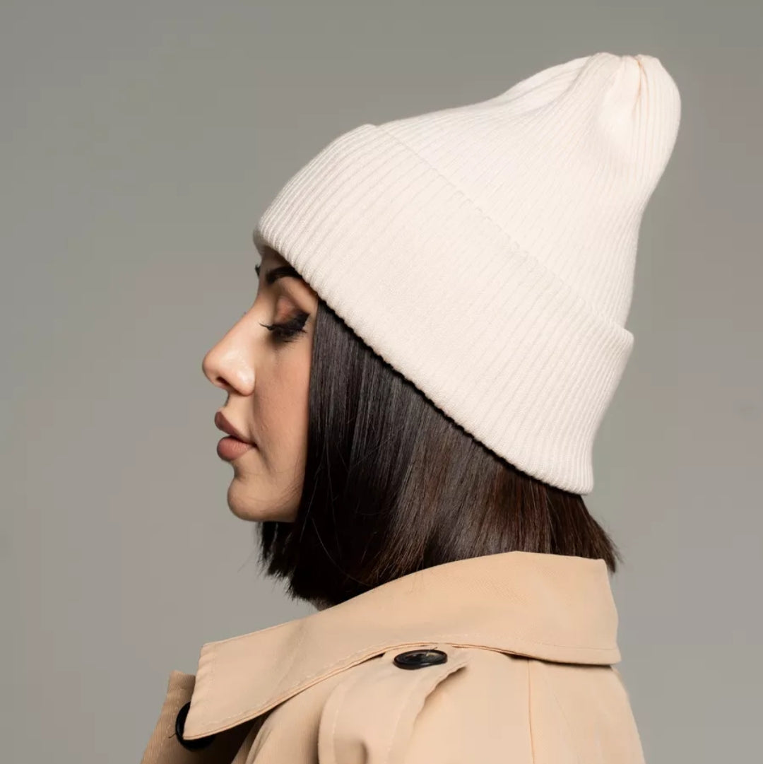 Wool beanie women Winter knit hat cashmere