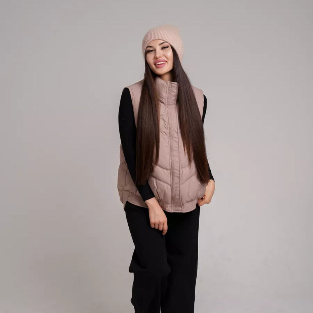 Angora wool beanie women