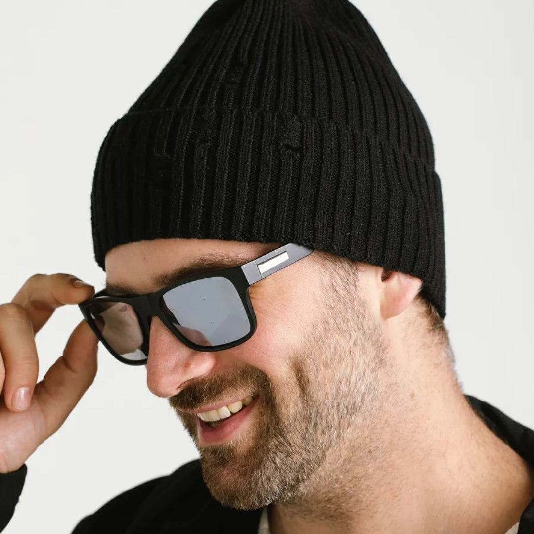 Ribbed unisex winter cotton hat