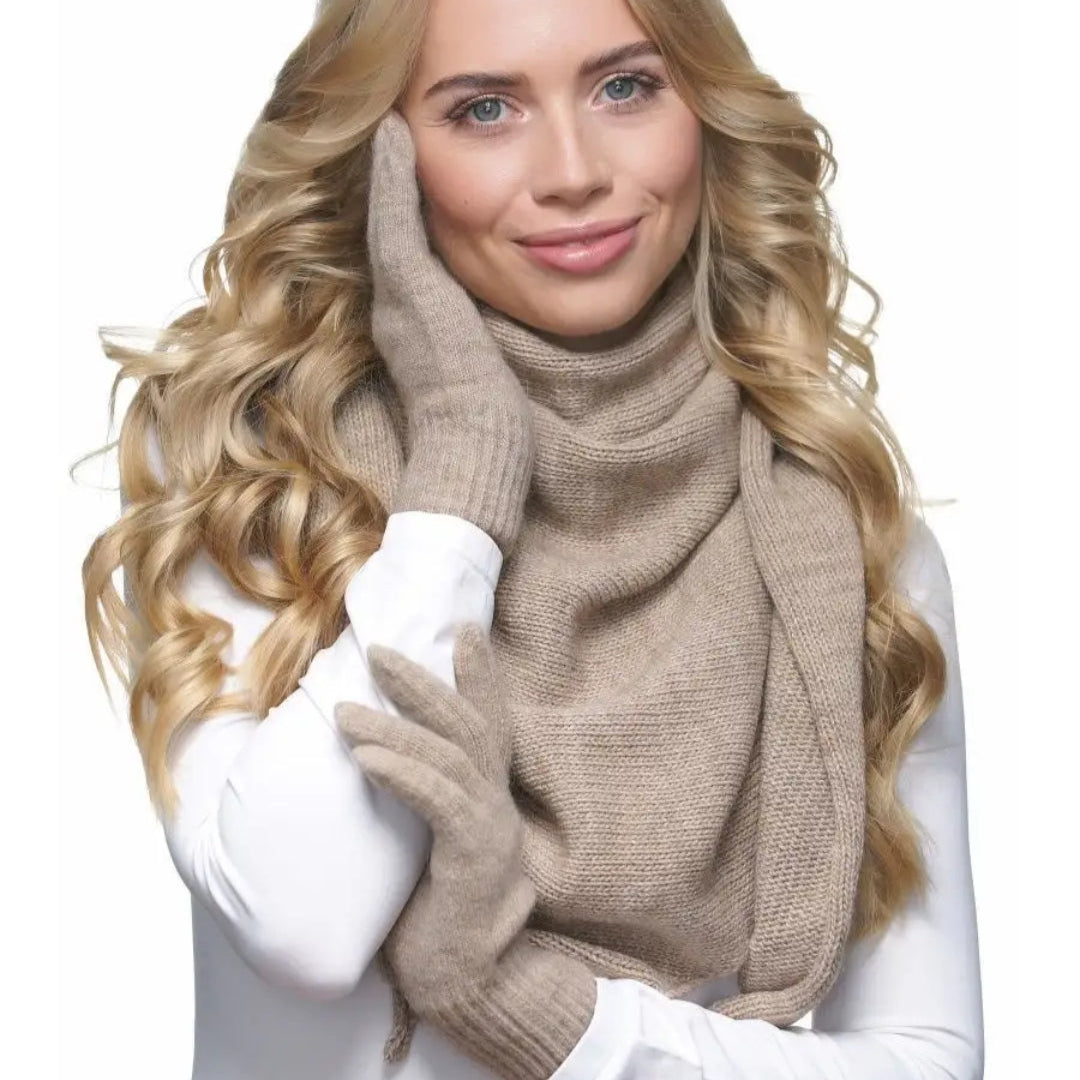Angora Wool Women Gloves