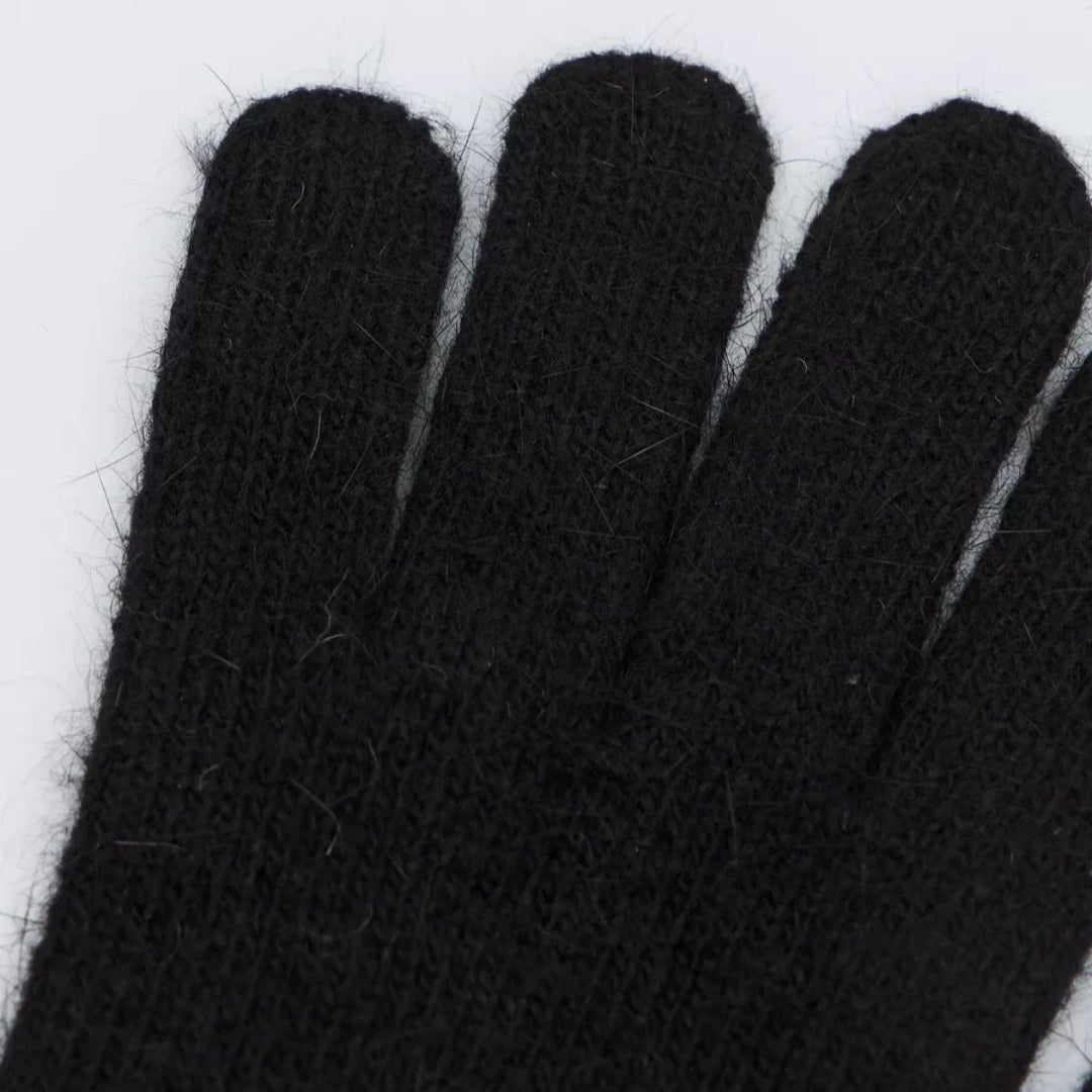 Gloves for women Merino wool color black