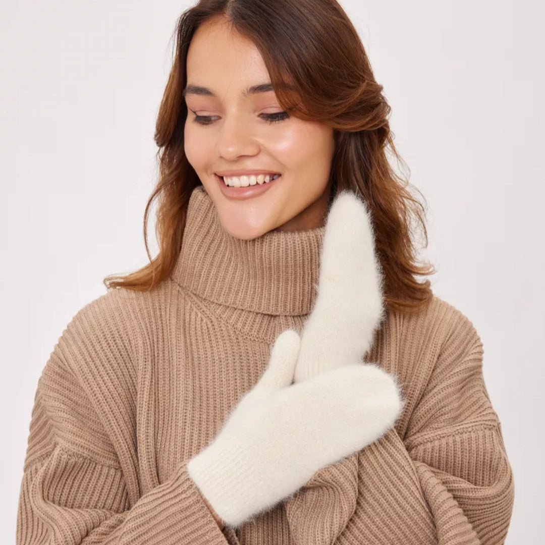 Angora Wool Women Mittens