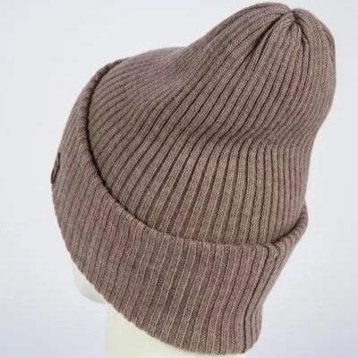Hat for women Merino wool color dark bej