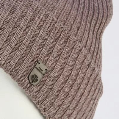 Hat for women Merino wool color dark bej