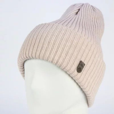 Hat for women Merino wool color light bej