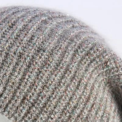 Hat for woman Angora wool color light grey