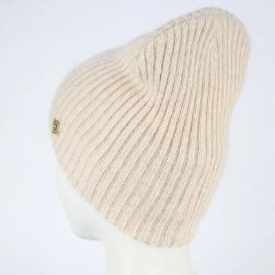 Hat for woman Dolores Angora wool color light bej