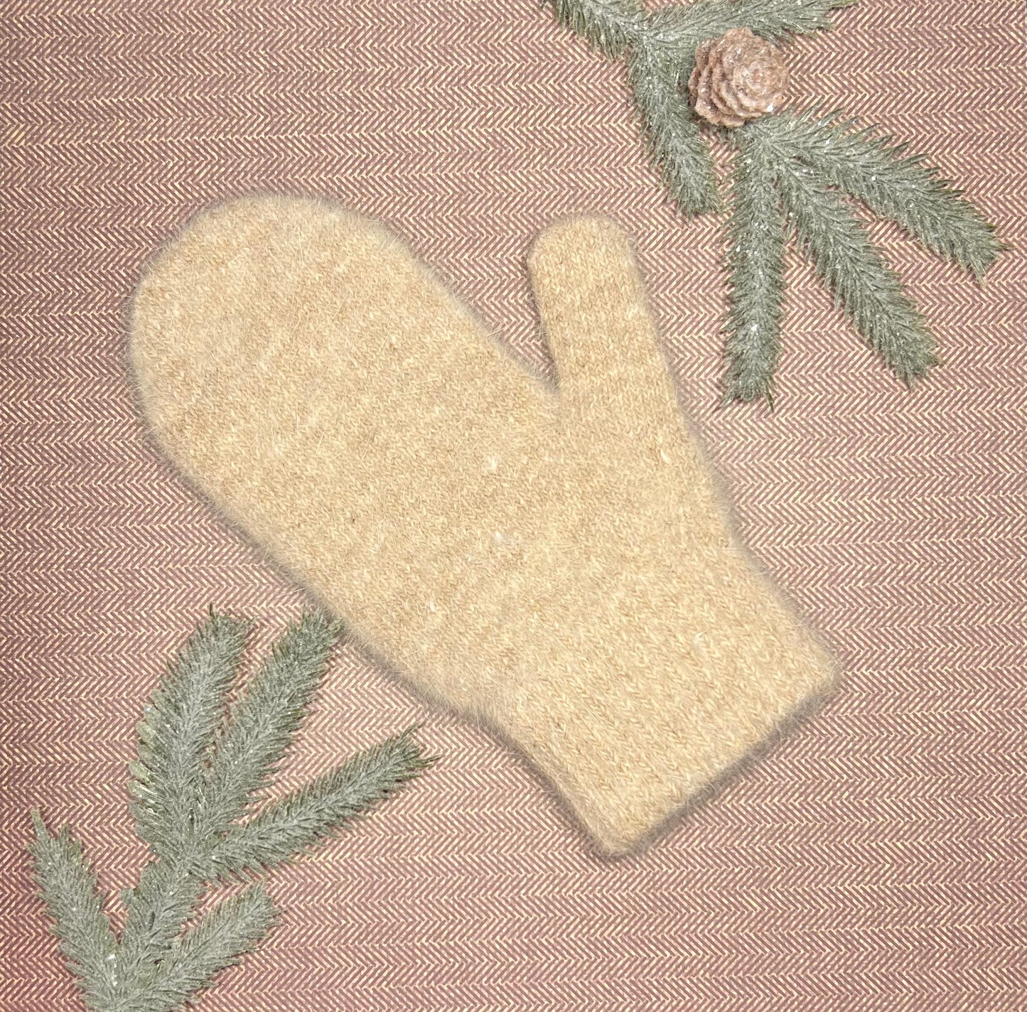 Angora Wool Women Mittens