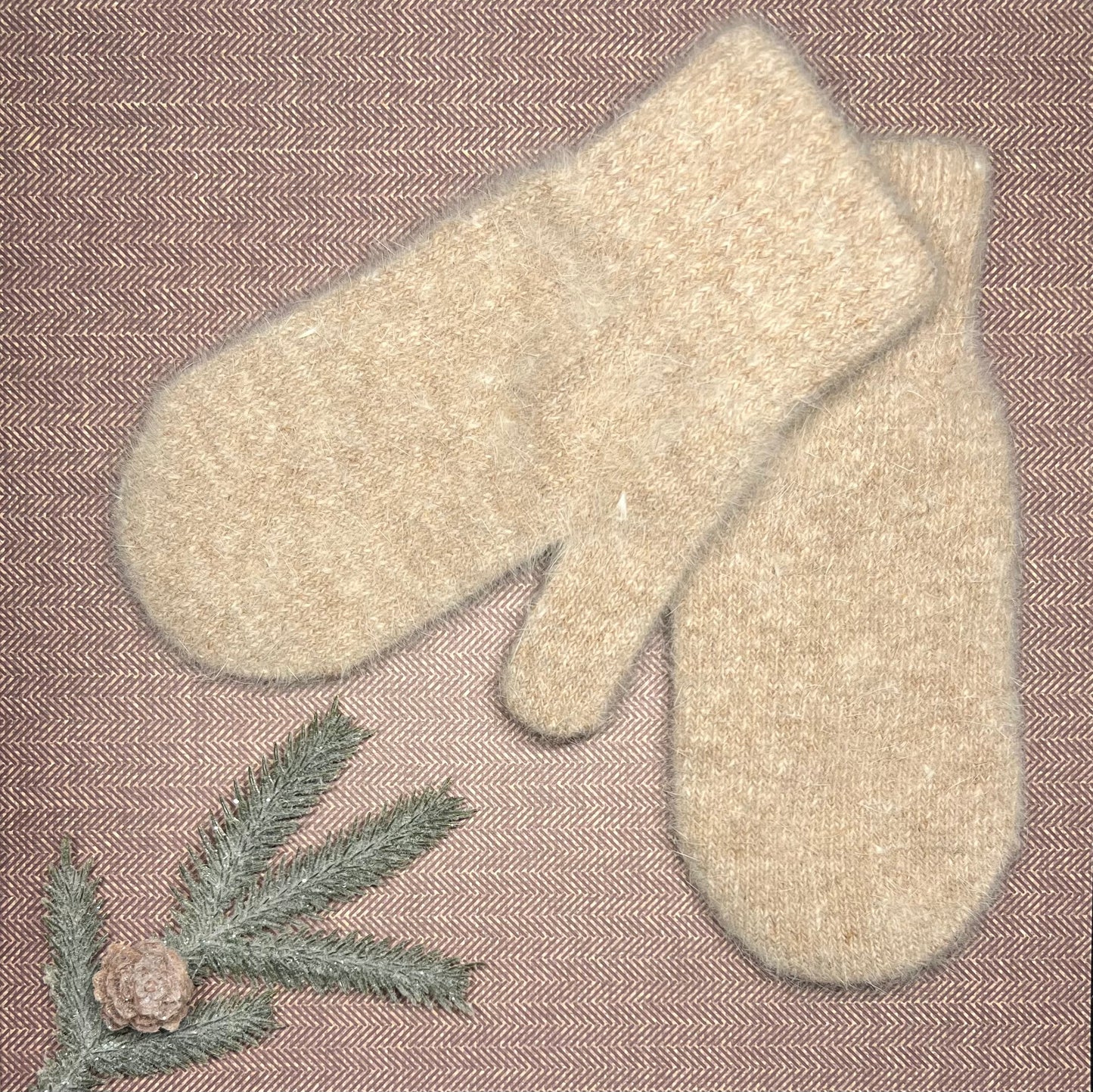Angora Wool Women Mittens