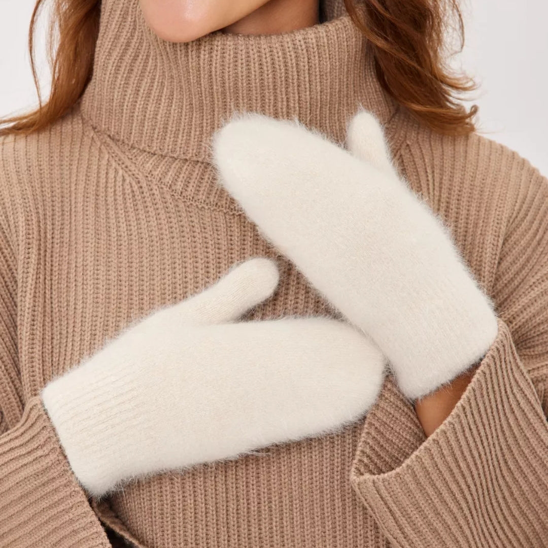 Angora Wool Women Mittens