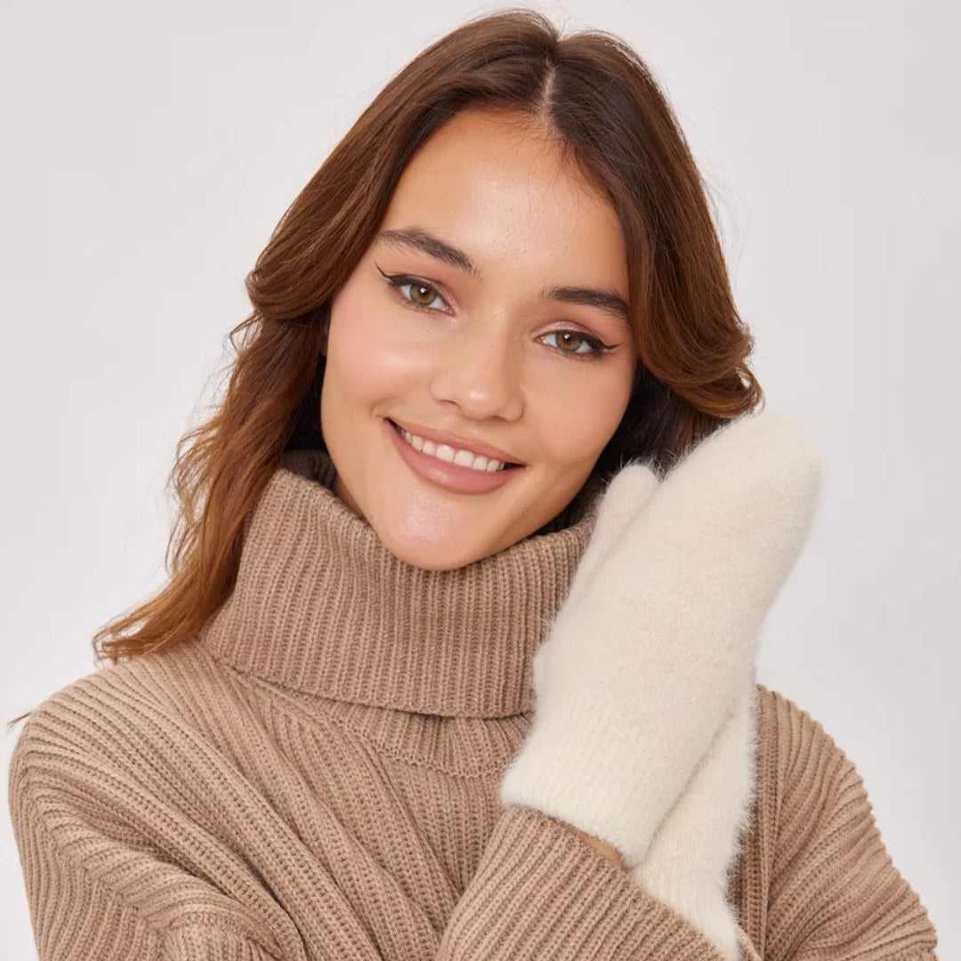 Angora Wool Women Mittens