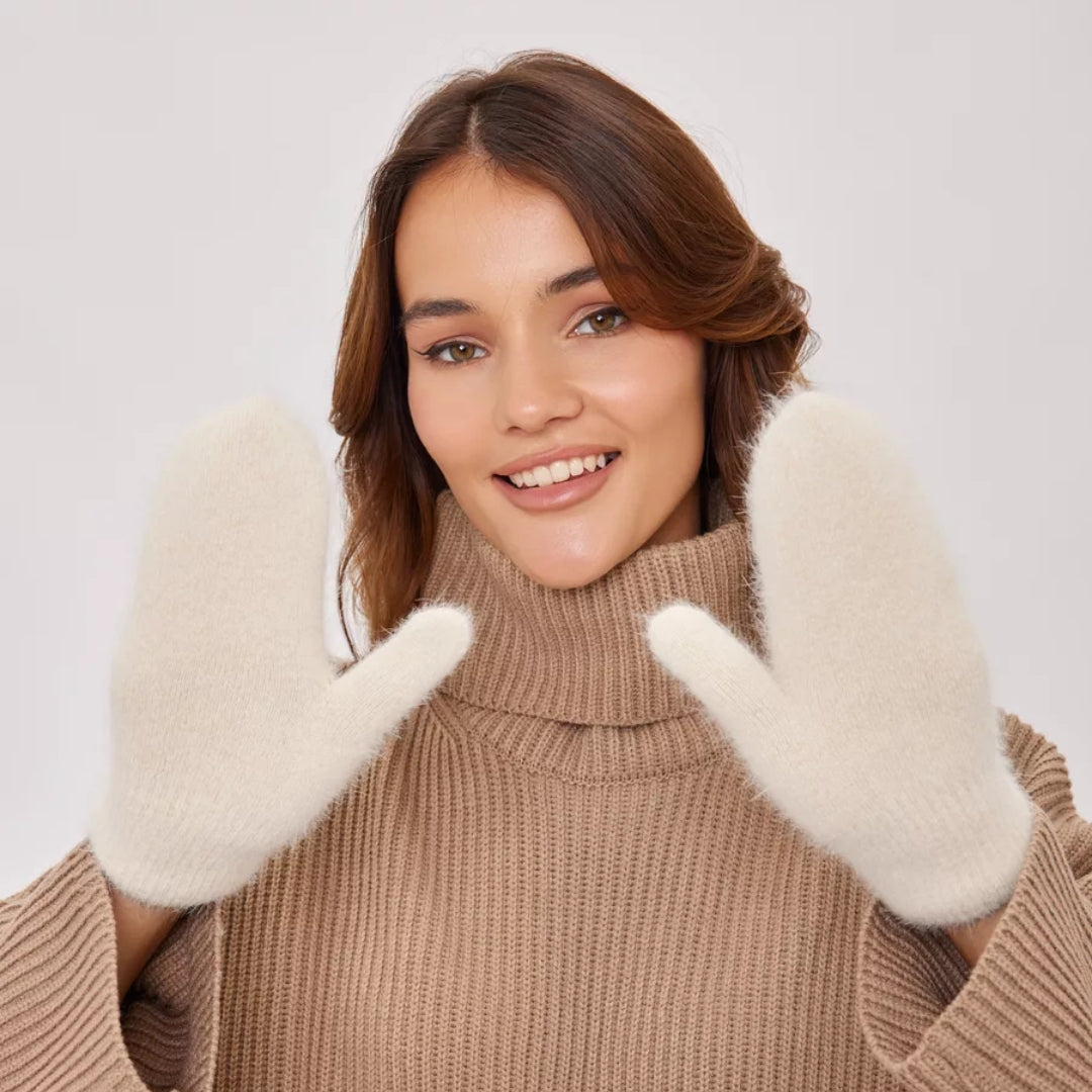 Angora Wool Women Mittens