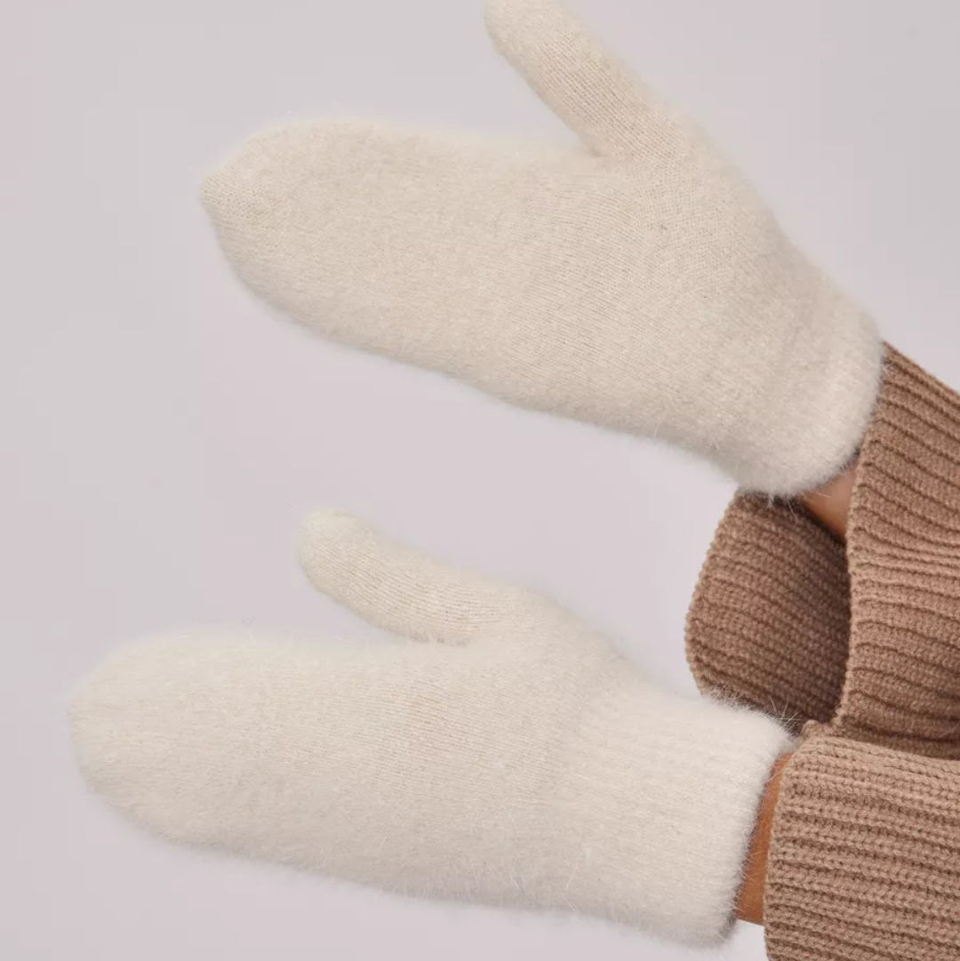 Angora Wool Women Mittens