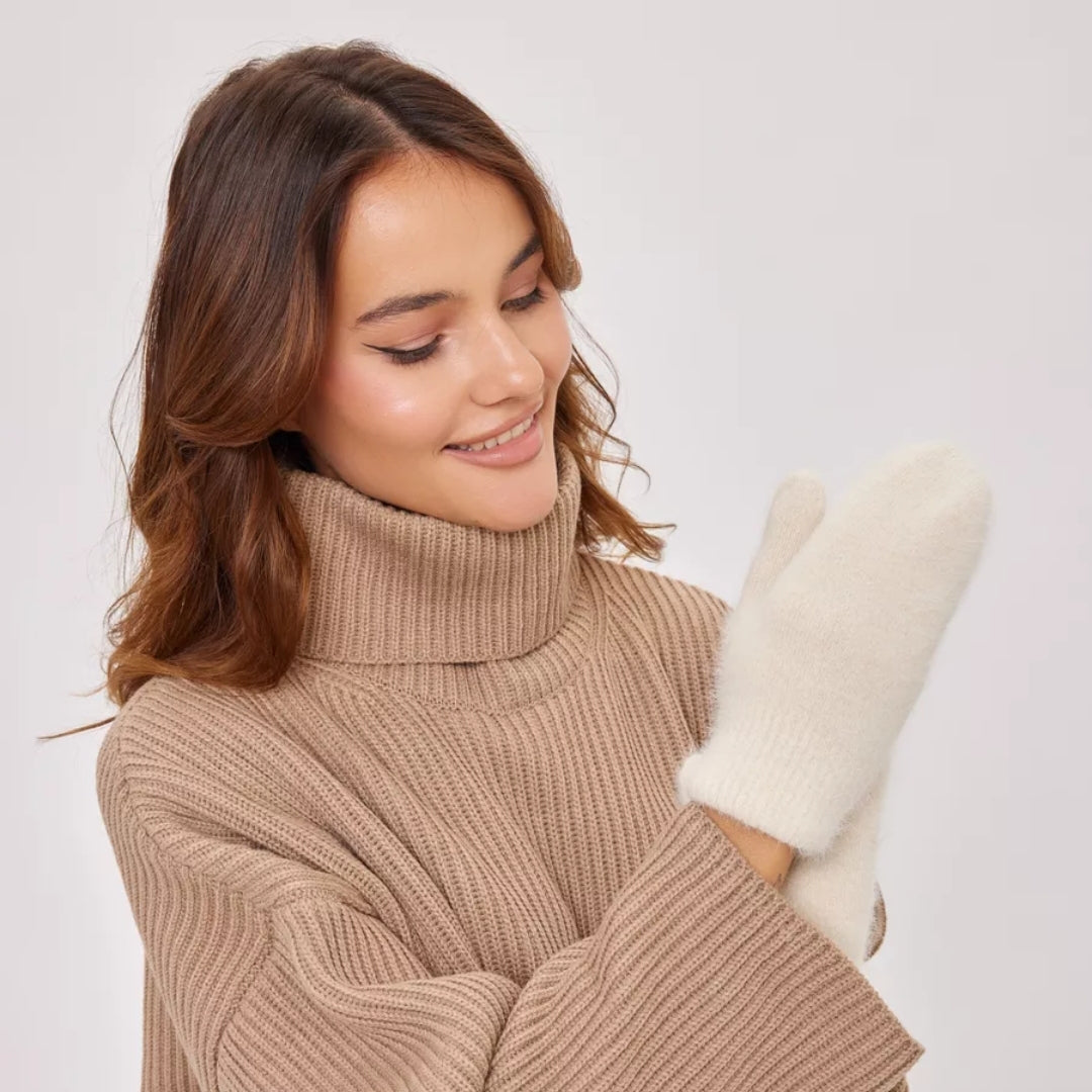 Angora Wool Women Mittens