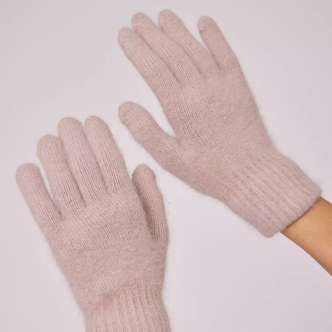 Gloves for women Angora color pink